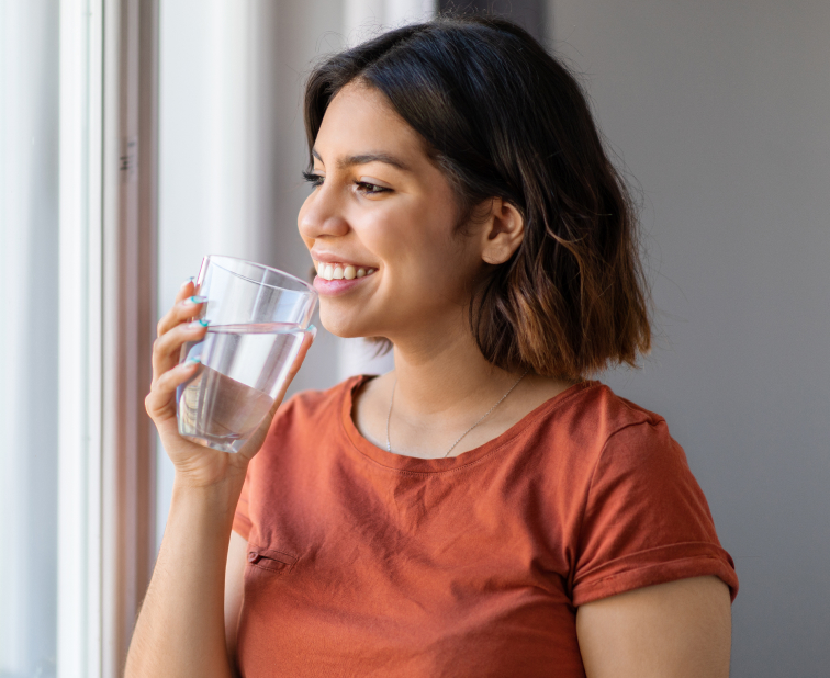 drinking girl